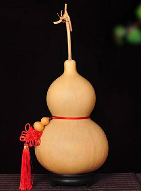 天然葫芦挂件寓意好自然生长文玩小葫芦把件家居饰品特大葫芦摆件