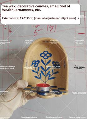 兰花烛台ins风蓝色花朵烛台摆件创意餐桌浪漫感小烛台置物架