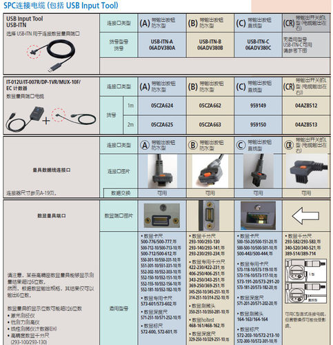 USB三丰数据输入装置卡尺百分表千分尺采集线06AFM380B 380F 380C - 图3
