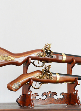 欧式创意仿古加勒比海盗火枪模型酒吧咖啡厅餐厅店面软装饰品摆件