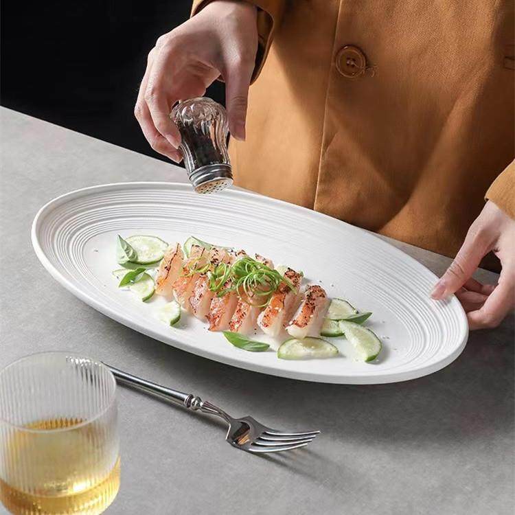 日式鱼盘家用蒸鱼盘超值大特大号精美陶瓷餐具餐盘高档餐盘,淘宝优惠券,粉丝福利购,淘宝优惠卷