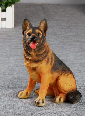 树脂小狗摆件彷真大狼狗创意桌面摆设室内摆件家居装饰品生日礼品