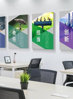 企业激励志挂画会议公室墙面装饰画公司标语团队文化背景墙壁画