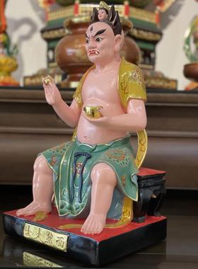 招财镇宅监斋菩萨面然大师大圣紧那罗王大士中式手工供奉摆件
