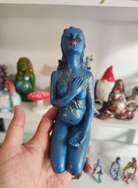跨境新品自我治愈系列女神雕塑树脂工艺品家居摆件装饰品女神雕塑
