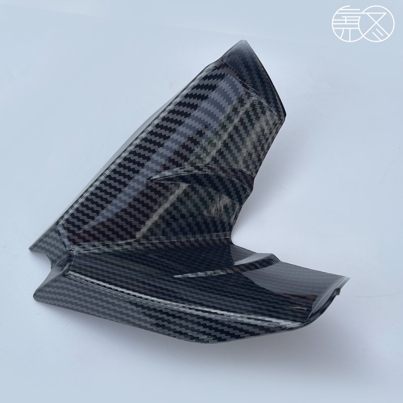 适用川崎Ninjia ZX4R ZX4RR改装碳纤维进风口定风翼冲压口进气罩 - 图2
