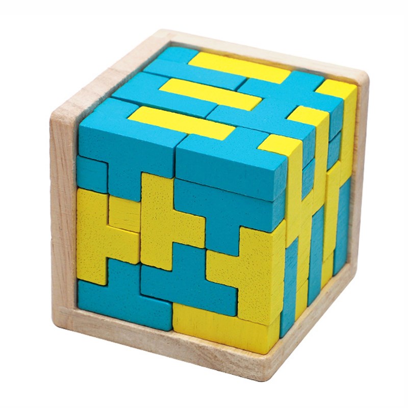 鲁班锁10岁以上烧脑高难度地狱十级抗压解闷魔N斗54T 智力积木玩 - 图2