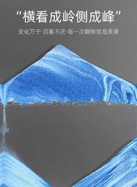 超大旋转实木流沙画摆件客厅电视柜酒柜轻奢高级装饰品生日礼物