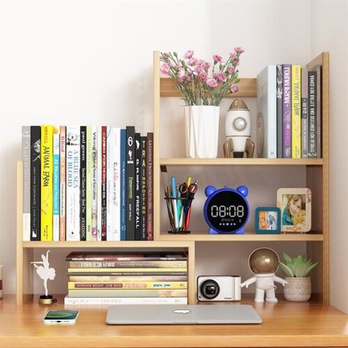 书架桌面上置物架简易多层学生用台式书架收纳架组合书柜桌面支架 - 图3