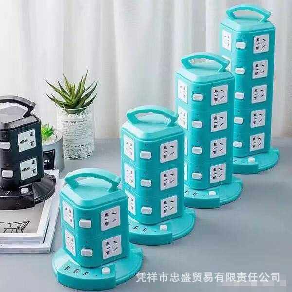 家用usb立式插座 多功能居家桌面排插办公室多用插排长线,淘宝优惠券,粉丝福利购,淘宝优惠卷