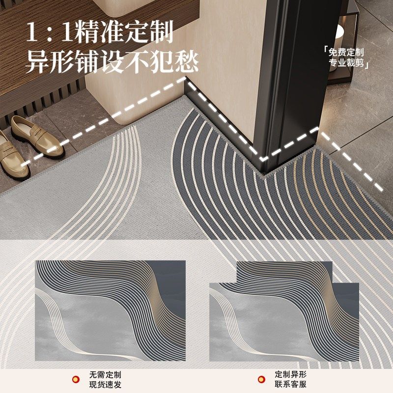 脚垫门垫进门家用轻奢高级入户地垫耐脏防滑地毯门垫进门耐磨脚垫,淘宝优惠券,粉丝福利购,淘宝优惠卷