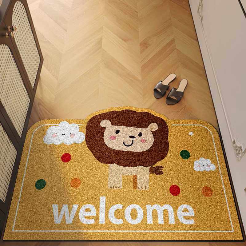 pvc地垫客厅门口丝圈防滑脚垫家用地板卡通玄关耐脏地毯进门,淘宝优惠券,粉丝福利购,淘宝优惠卷