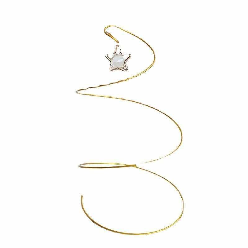 烘焙蛋糕装饰金银色系水晶星星圈圈许愿树装扮摆件唯美铁丝螺旋树,淘宝优惠券,粉丝福利购,淘宝优惠卷