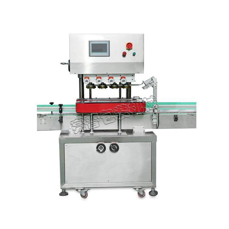 厂家供应全自动旋盖机直线式塑料瓶四轮旋盖机锁盖拧盖机封口设备,淘宝优惠券,粉丝福利购,淘宝优惠卷