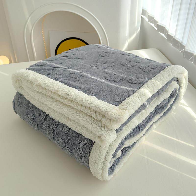 多喜爱双层加厚毛毯秋冬保暖盖毯冬季铺垫床单沙发毯四色可选绒毯,淘宝优惠券,粉丝福利购,淘宝优惠卷