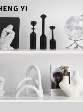 诚艺北欧风高级感装饰品摆件创意抽象软装花瓶酒柜电视柜摆设书柜