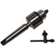 Lathe tail seat drill chuck table drill chuck drill chuck drill milling machine three-claw drill chuck Mohs 2 3 4 chuck connecting rod