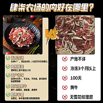 新鲜牛肉半成品烤肉4袋1000g[41元优惠券]-寻折猪