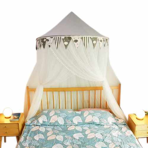 蚊帐1.8m1.5米床家用免安装1.2/2.0网红床幔圆吊顶加密厚加大双人 - 图3