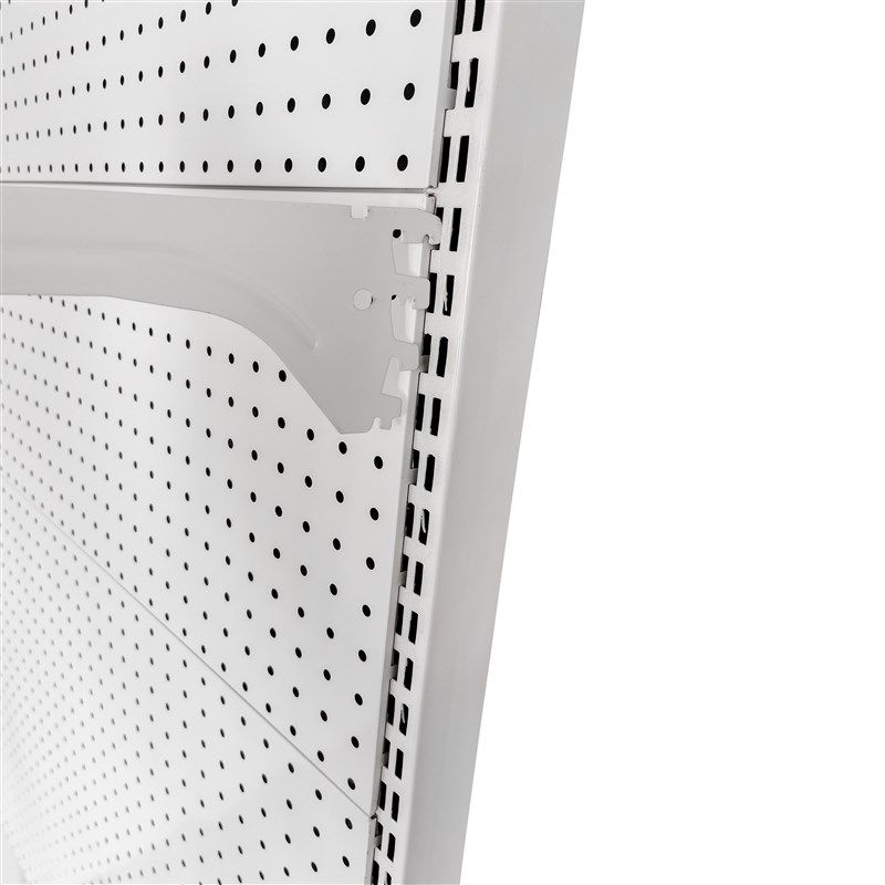 Accessories hole board bookshelf shelf bracket supermarket shelf reinforced beam side mesh hook white black shelf set