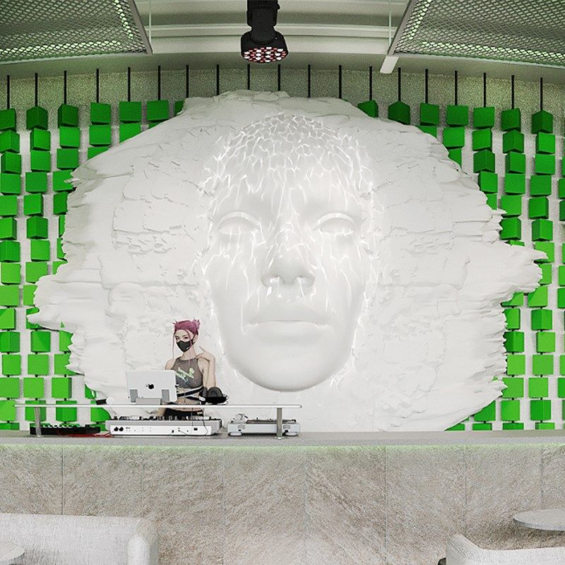 优选巨型人脸面具背景墙壁饰雕塑 咖啡奶茶酒吧KTV商场落地装饰摆,淘宝优惠券,粉丝福利购,淘宝优惠卷