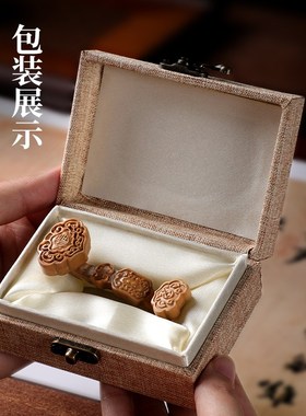 优选寿山石《福禄如意手把件》客厅桌面摆件解压把玩装饰品送男友