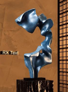 抽象艺术品落地摆件客厅玄关雕塑酒店大堂别墅高级感样板间装饰品