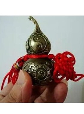 葫芦风水摆件铜葫芦镇宅招财八卦葫芦摆件办公室门厅饰品床头桌面