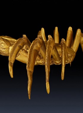 铜螃蟹摆件 纯铜螃蟹招財 八方来财 店铺桌面家居装饰品 创意礼品