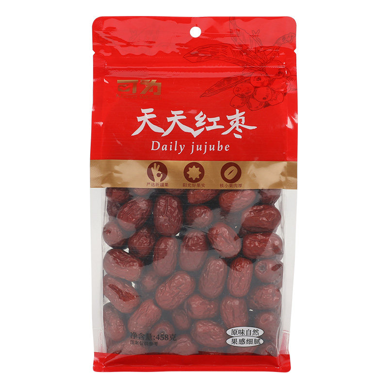 可为食品天天红枣核小肉厚新疆红枣口感绵密煲汤煮粥滋补佳品458g,淘宝优惠券,粉丝福利购,淘宝优惠卷