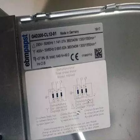 Оригинальный немецкий G4D200-CL12-01 200 мм 400 Вт/Вольт вентилятор для охлаждения воздухообмена