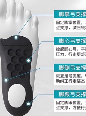 扁平足矫正鞋垫xo型腿足底矫形足