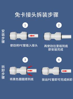 净水器逆止阀止回球阀门止水阀家用过滤器纯水机水管接头配件大全