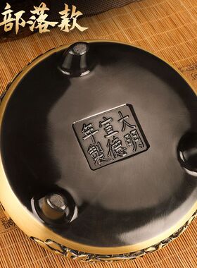 纯铜香炉三件套供佛香炉线香炉家用客厅财神炉大号供奉香炉檀香炉