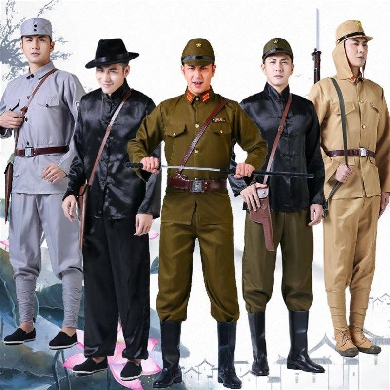 成人国军儿童士兵男女演出服军装拍摄国民舞台表演服装套装,淘宝优惠券,粉丝福利购,淘宝优惠卷