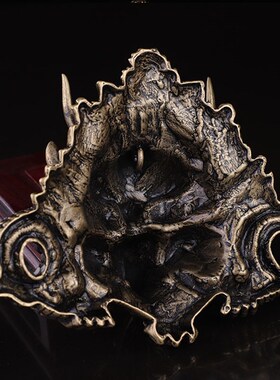 优选手工黄铜唐卡大鹏金翅鸟 大鹏鸟面具装饰挂件门牌