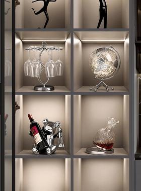 现代酒柜装饰品摆件高端轻奢大气上档次客厅电视柜餐边柜乔迁礼品