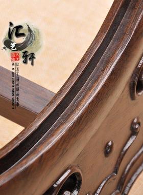 实木非洲黑檀木赏盘架瓷盘茶饼玉盘铜镜展示托 托架家居饰品摆饰