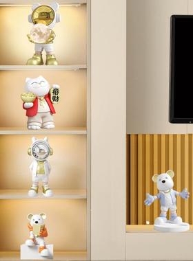 客厅玄关电视柜酒柜装饰品太空人宇航员小摆件轻奢高档儿童房家居