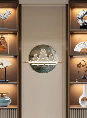 新中式禅意摆件高端客厅玄关酒柜博古架样板间售楼处创意软装饰品