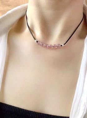 甲状腺术后遮挡项链遮疤痕项链甲状腺遮疤神器脖子黑曜石暗黑系