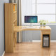 Solid wood corner desk bookshelf combination children's corner bookcase integrated computer primary school student home learning writing desk