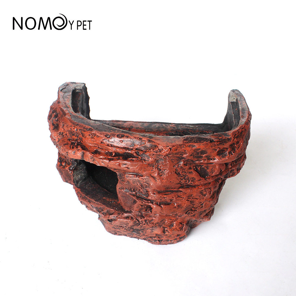 爬宠蜥蜴守宫多功能挂壁吸盘可拆卸带盖仿岩石造景摆件躲避洞穴,淘宝优惠券,粉丝福利购,淘宝优惠卷