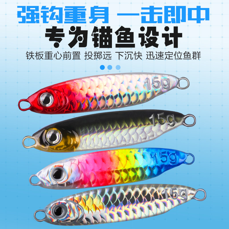 锚鱼铁板假饵远投路亚铁板鱼鳞纹路亚升级款防脱钩设计强锚鱼爆箱,淘宝优惠券,粉丝福利购,淘宝优惠卷