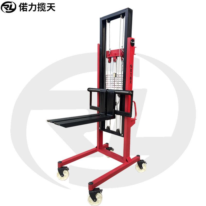 双龙门电动堆高车升高4.5米电动叉车1吨大承重2吨电动叉车搬运车 - 图0