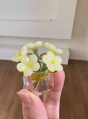 琉璃花朵桌面摆件｜办公室工位