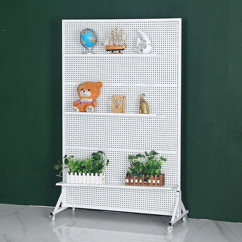 Floor-standing hole board shelf mobile phone accessories rack vertical display rack hardware tool hanging board supermarket storage rack