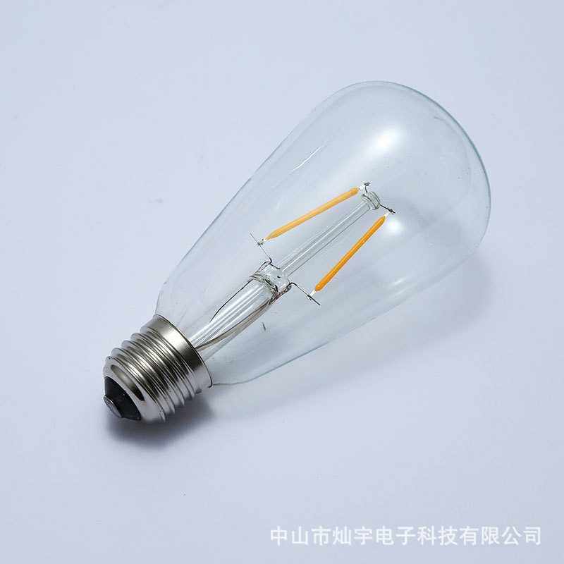 ST64奶嘴 3v低压太阳能灯串球泡灯 LED仿钨丝复古爱迪生灯丝灯泡,淘宝优惠券,粉丝福利购,淘宝优惠卷