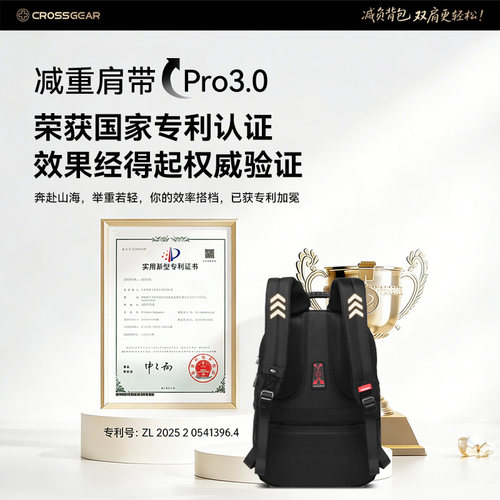 十字勋章瑞军士刀双肩包出差旅行大容量电脑背包男初高中学生书包 - 图0