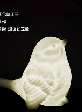 创意陶瓷喜鹊小鸟手工可爱动物摆件客厅茶桌假山玄关装饰品小摆件